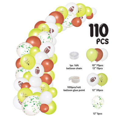 Football Theme Balloon Garland Set 16ft