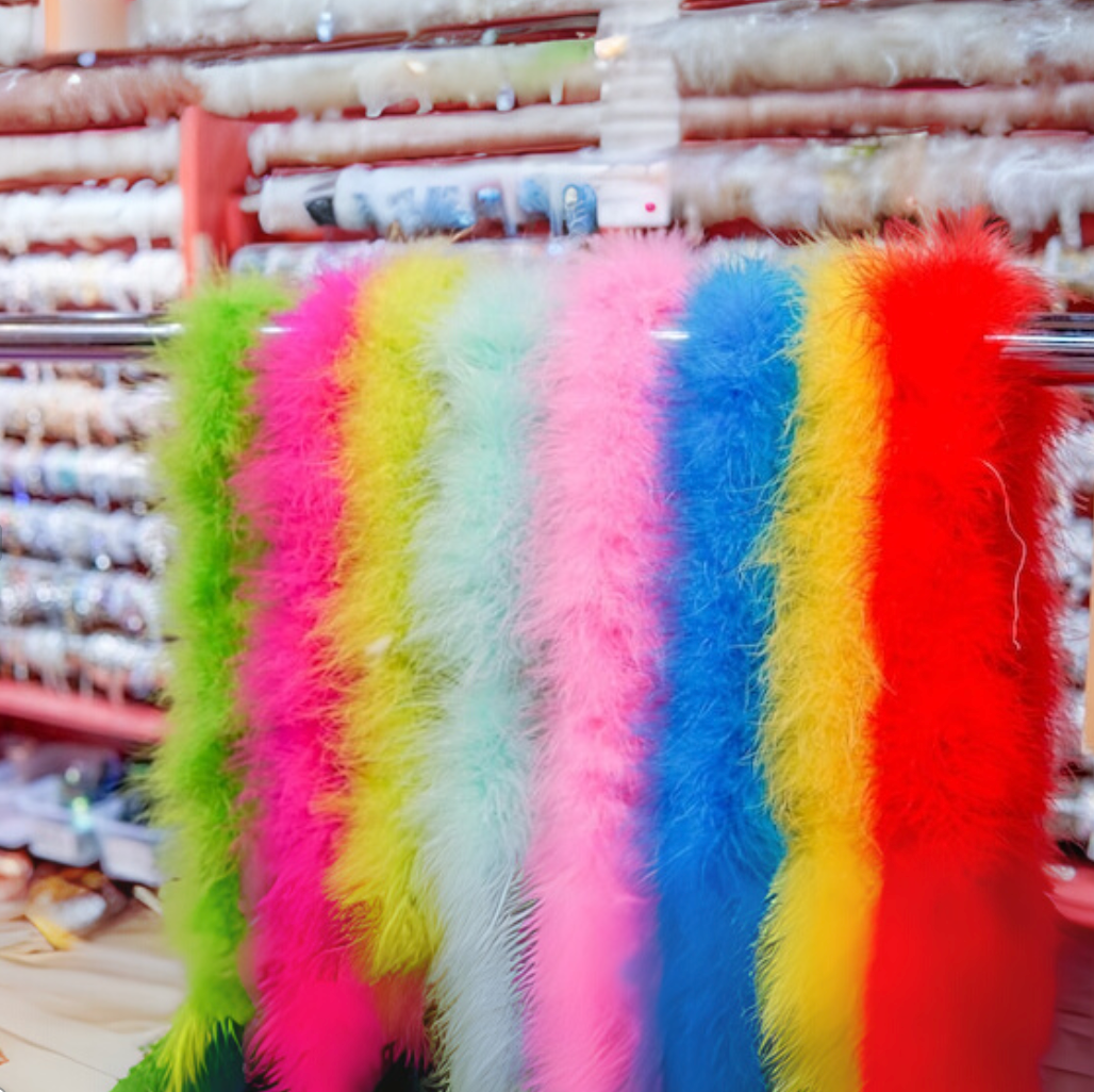 Boas de Plumas Marabú (x1u)