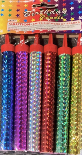 Party Candles Multicolor MEDIUM (x6u)