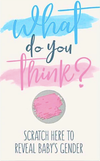 Gender Reveal Party Game Scratch (x10u)