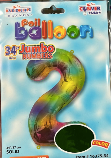 Supershape Foil Balloon #2 Rainbow
