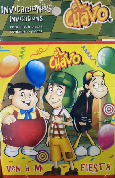 El Chavo del 8 Invitaciones (x6u)