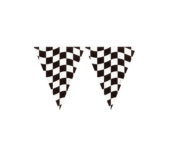 Banderín BLACK & WHITE CHECK FLAG BNNR