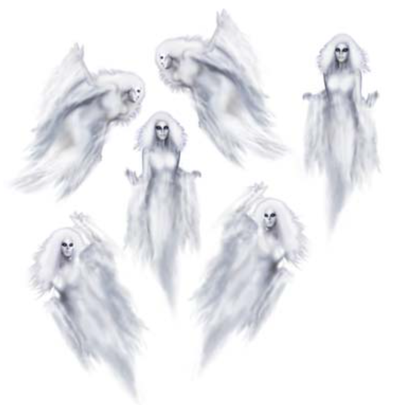 Halloween Ethereal Ghost Props (x6u)