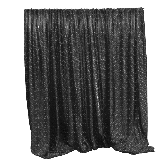 Sequin Backdrop 20ft x 10ft - Black