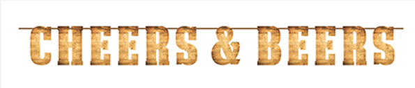 Beers & Cheers Letter Banner (x1u)