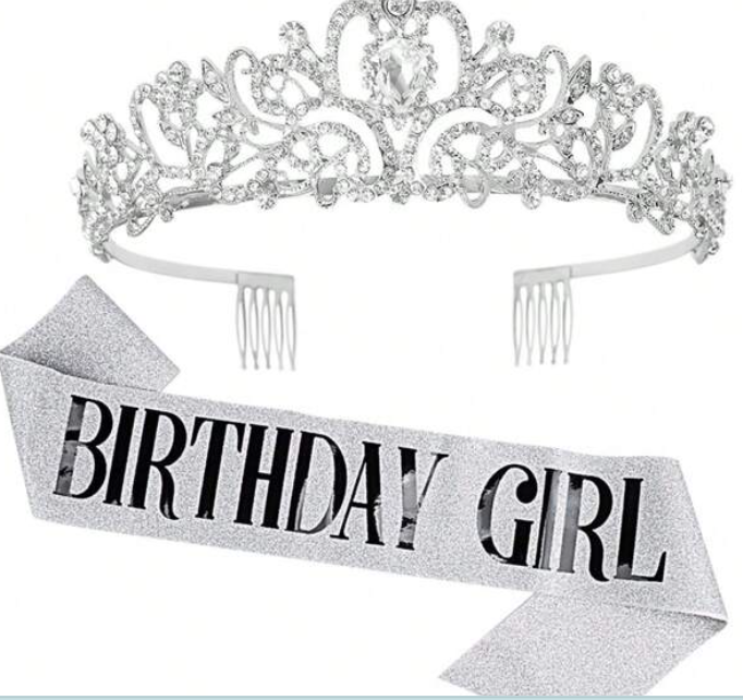 Set Sash & Tiara Birthday Girl