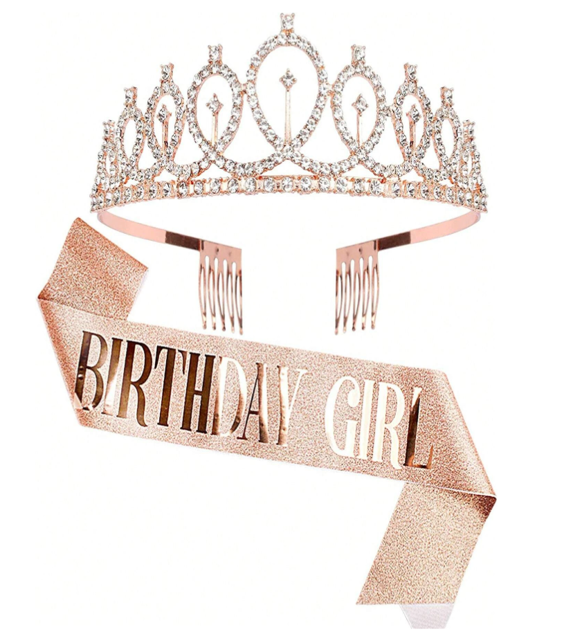Set Sash & Tiara Birthday Girl