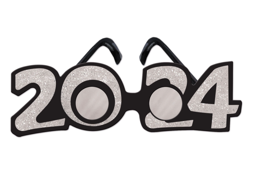 2024 Glittered Plastic Eyeglasses