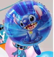 Globo Redondo Foil Stitch x Unidad