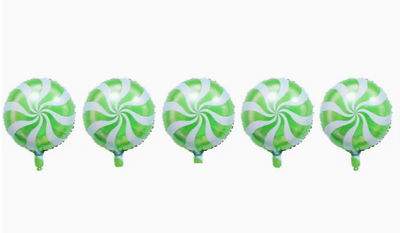 Globo Navidad mentas Rojo y Verde