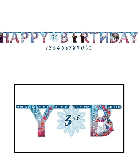 Frozen 2 Jumbo Add-An-Age Letter Banner (x1u)