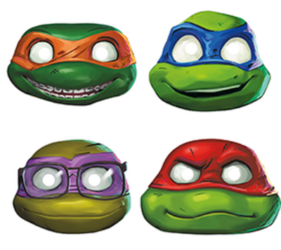 Teenage Mutant Ninja Turtles Paper Mask 8pcs