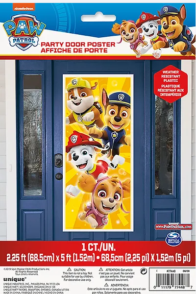 Door Poster Paw Patrol 5ft (x1u)