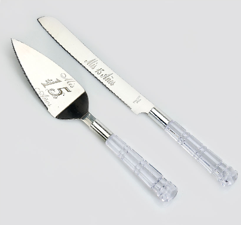 Set Silver Knife and Cake Mis 15 Años/ Wedding