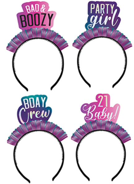 FINALLY 21 HEADBANDS 4CT