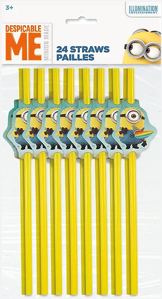 DESPICABLE ME STRAWS