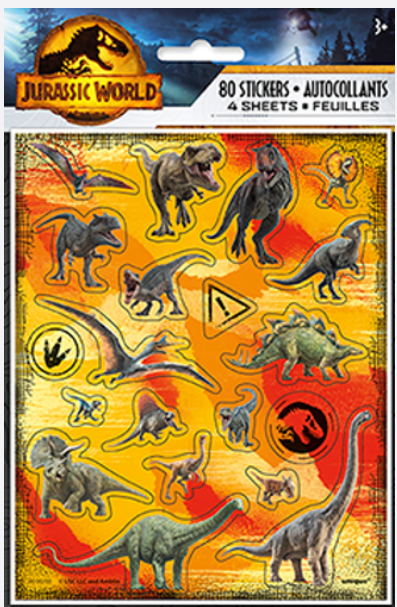 JURASSIC WORLD 3 STICKERS
