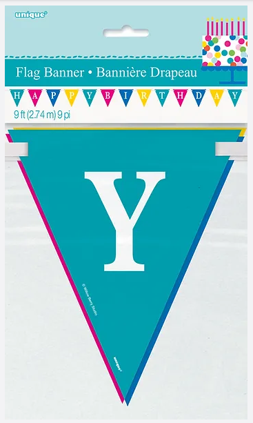 HAPPY BDAY FLAG BANNER