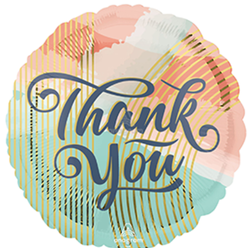 18" THANK YOU PASTEL CLOUDS