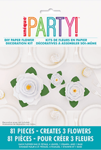 Kit de Flores de Papel “Garden Party” – DIY (x3u)