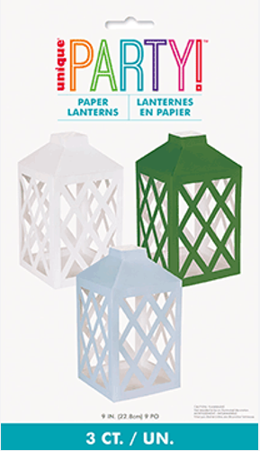 Faroles de Papel “Garden Party”  (x3u)