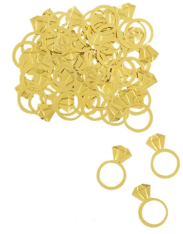 GOLD DIAMOND RING CONFETTI
