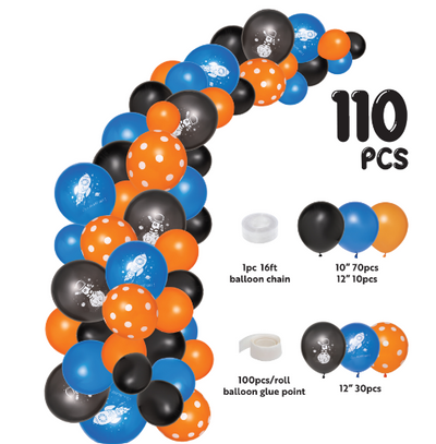 Space Theme Balloon Garland Set 16ft