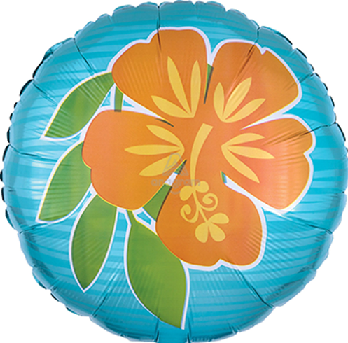 Summer Scene Flowers Foil Balloon 18"