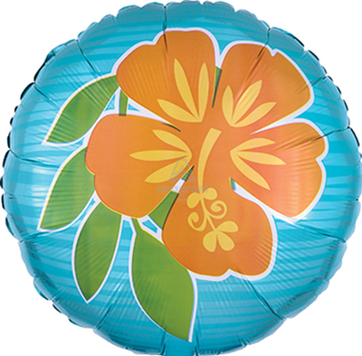 Summer Scene Flowers Foil Balloon 18"