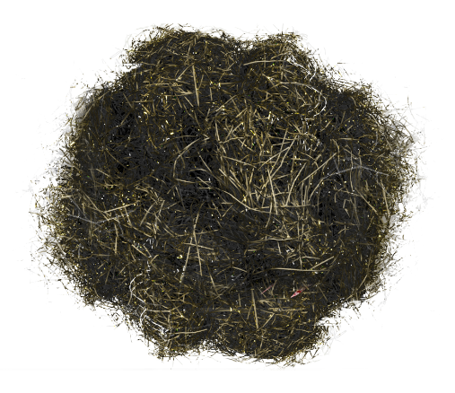 Paper Shred With Metallic Gold Foil 6oz - Black