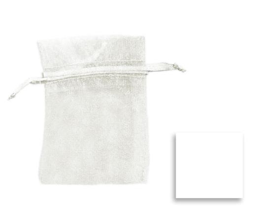 ORGANZA SHEER BAGS 5" X 6.5" - 12PCS PACK