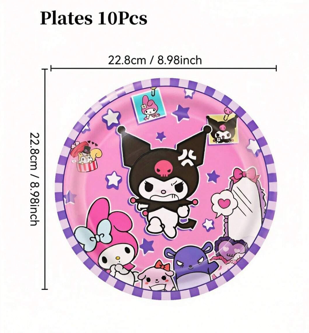 Kuromi Platos 9" (x10u)