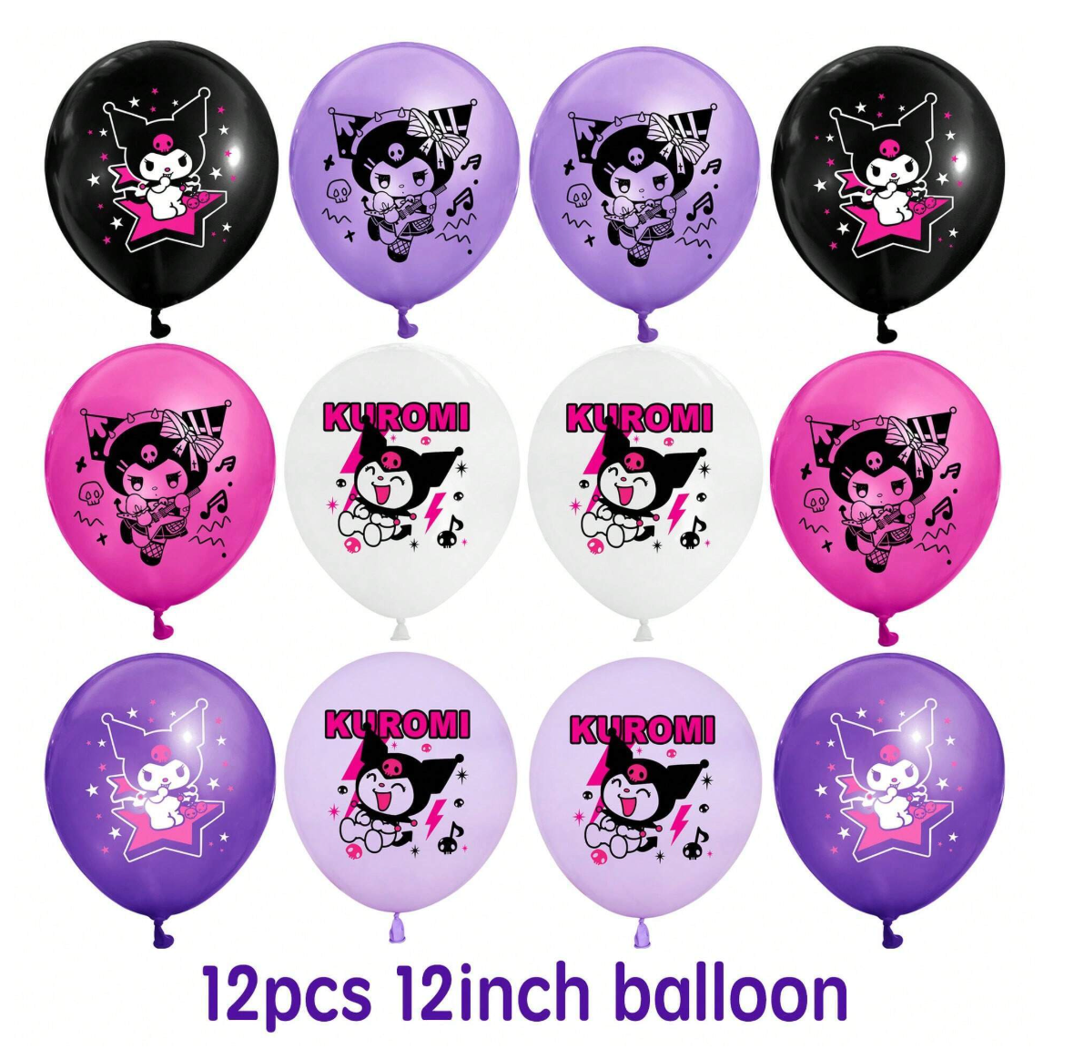 Kuromi Globos Latex (x12u)