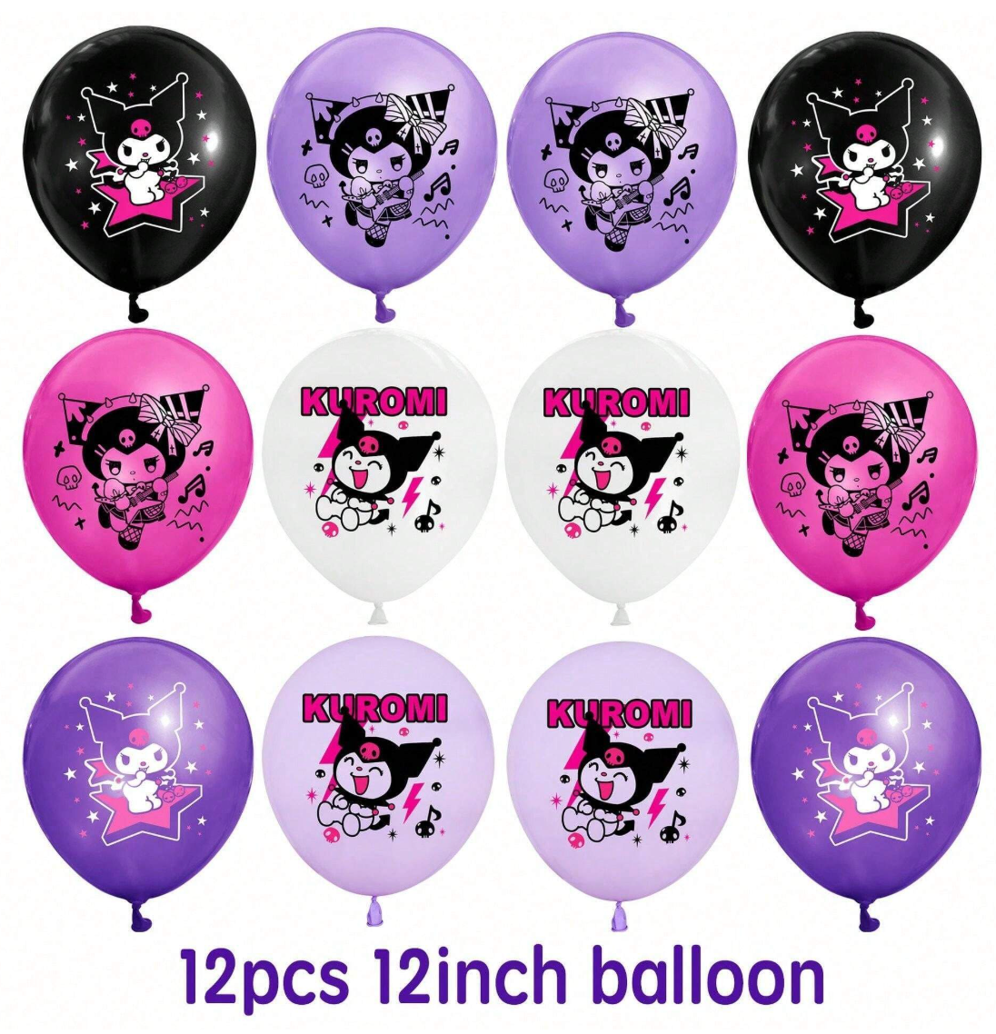 Kuromi Pack Globos (x24u)