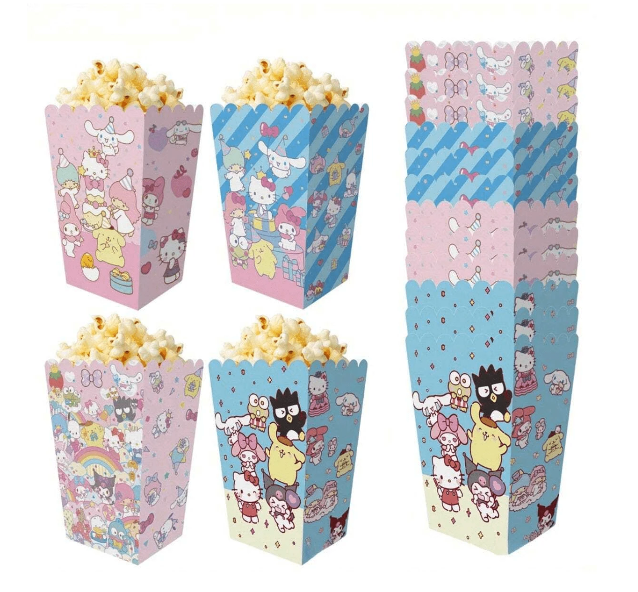 Hello Kitty and Friends Popcorn Boxes (x12u)