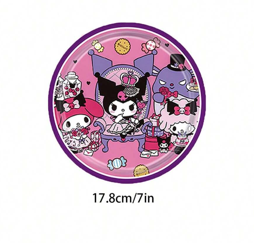 Kuromi Trono Platos 7" (x24u)