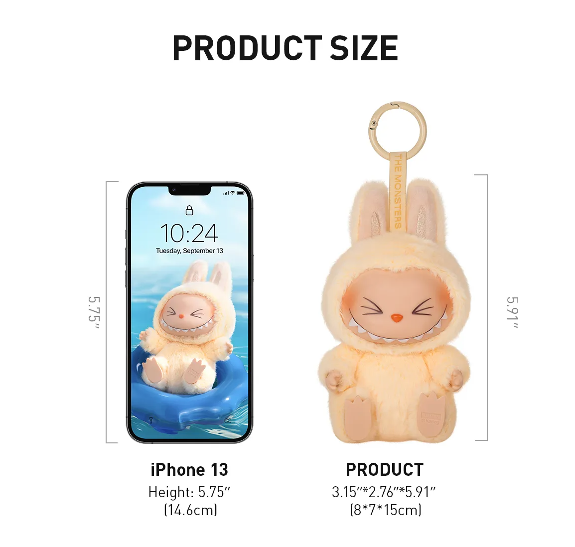 Labubu Monster Teddy 6"