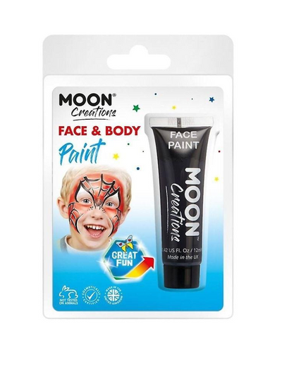 Pro Black Face & Body Paint, 12ml