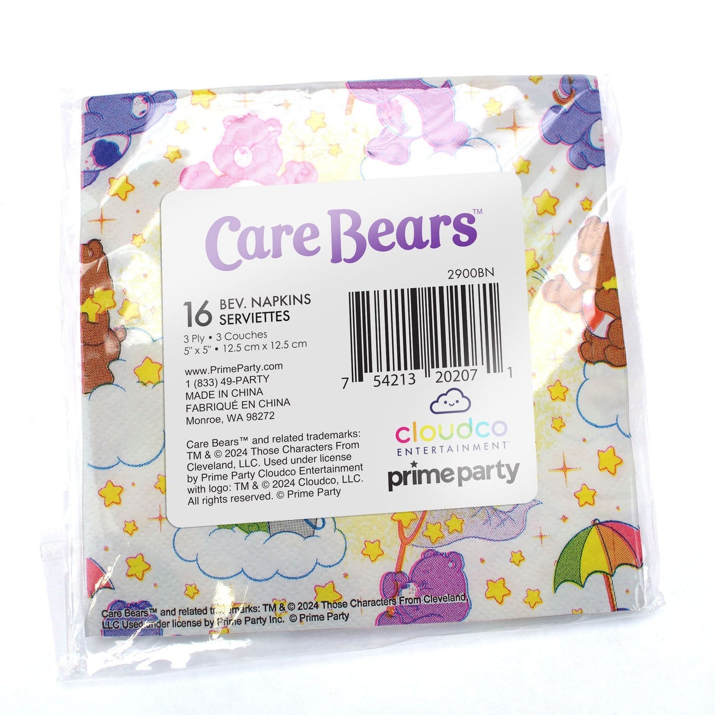 Care Bears Beverage Napkins (x16u)