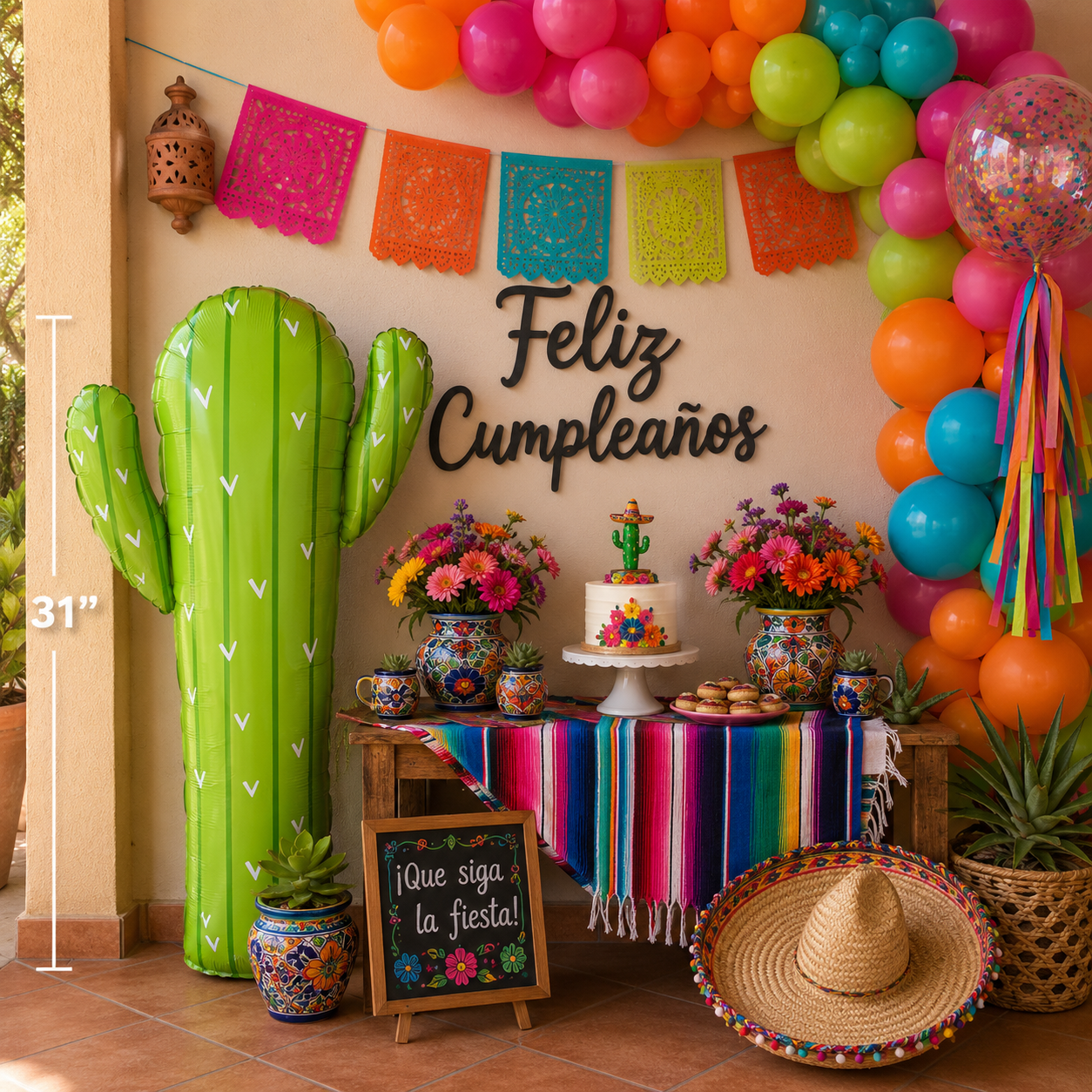 Globo Cactus Mexico Large 31" (x1u)