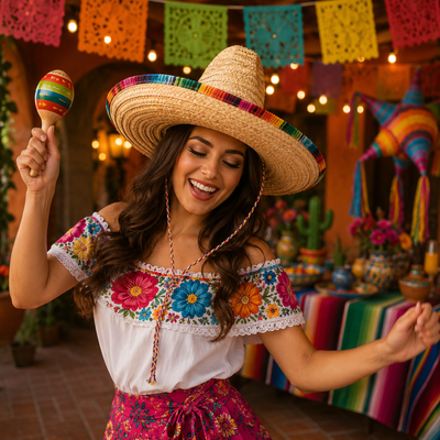 Sombrero Tradicional Mexicano (x1u)