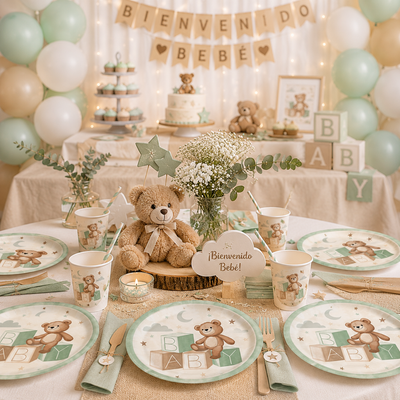Osito Teddy Bear Platos 9" (x10u)
