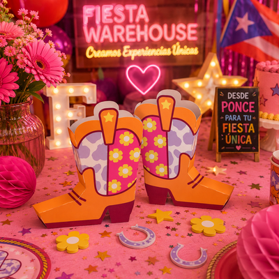 Disco Country Cowgirl Centerpiece (x2u)