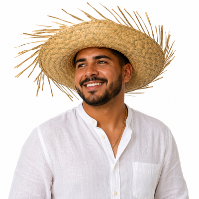 Pava Sombrero Jibaro Boricua Adultos (x1u)