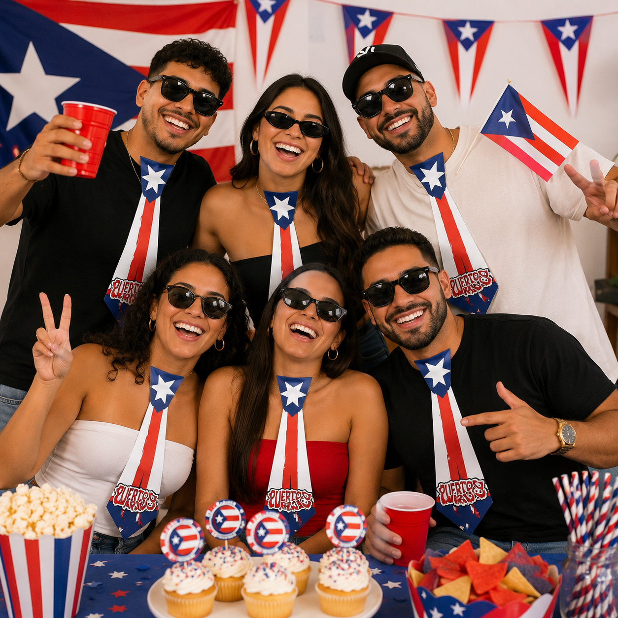 Corbata Puerto Rico (x6u)