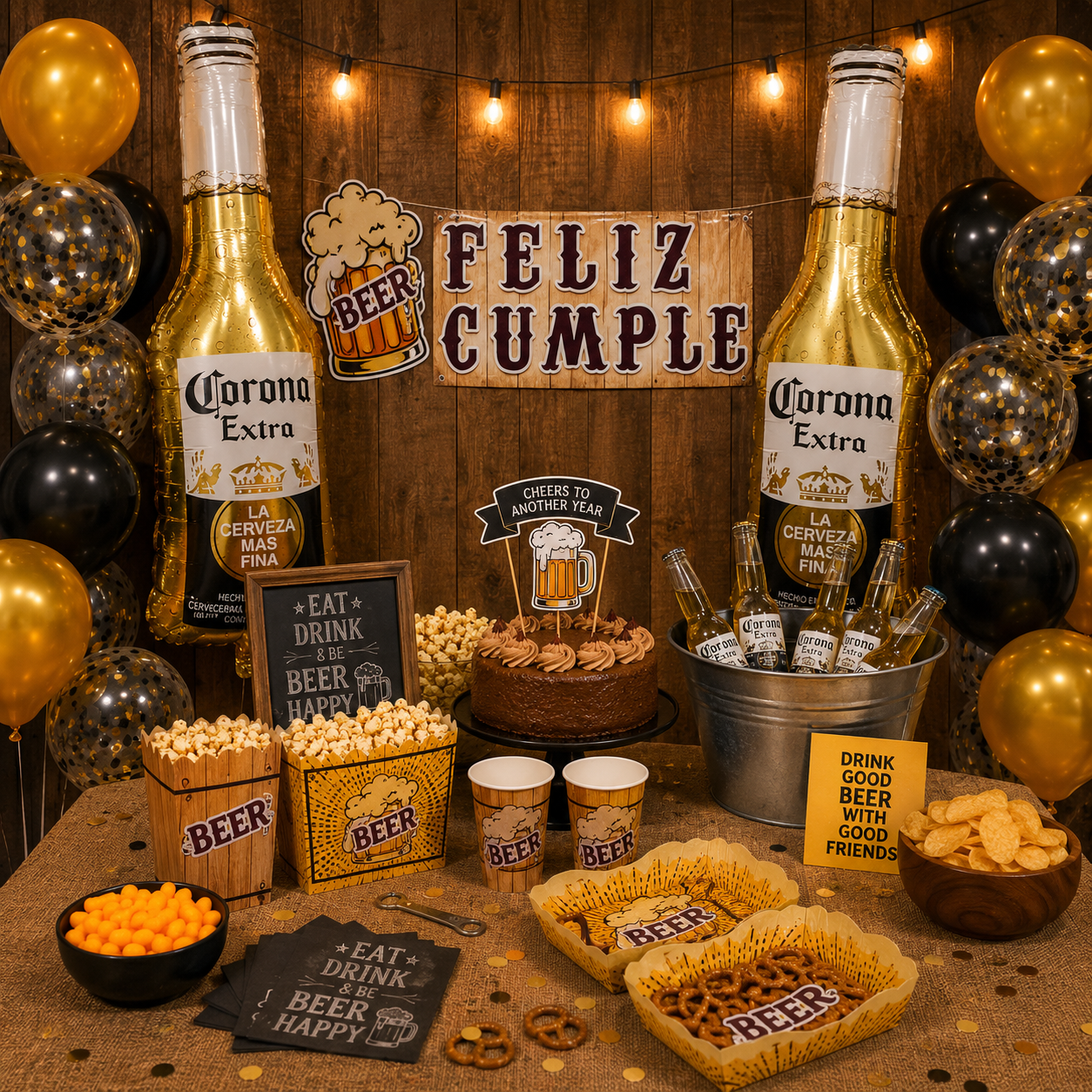 Globo Botella Corona Beer Cerveza 36"