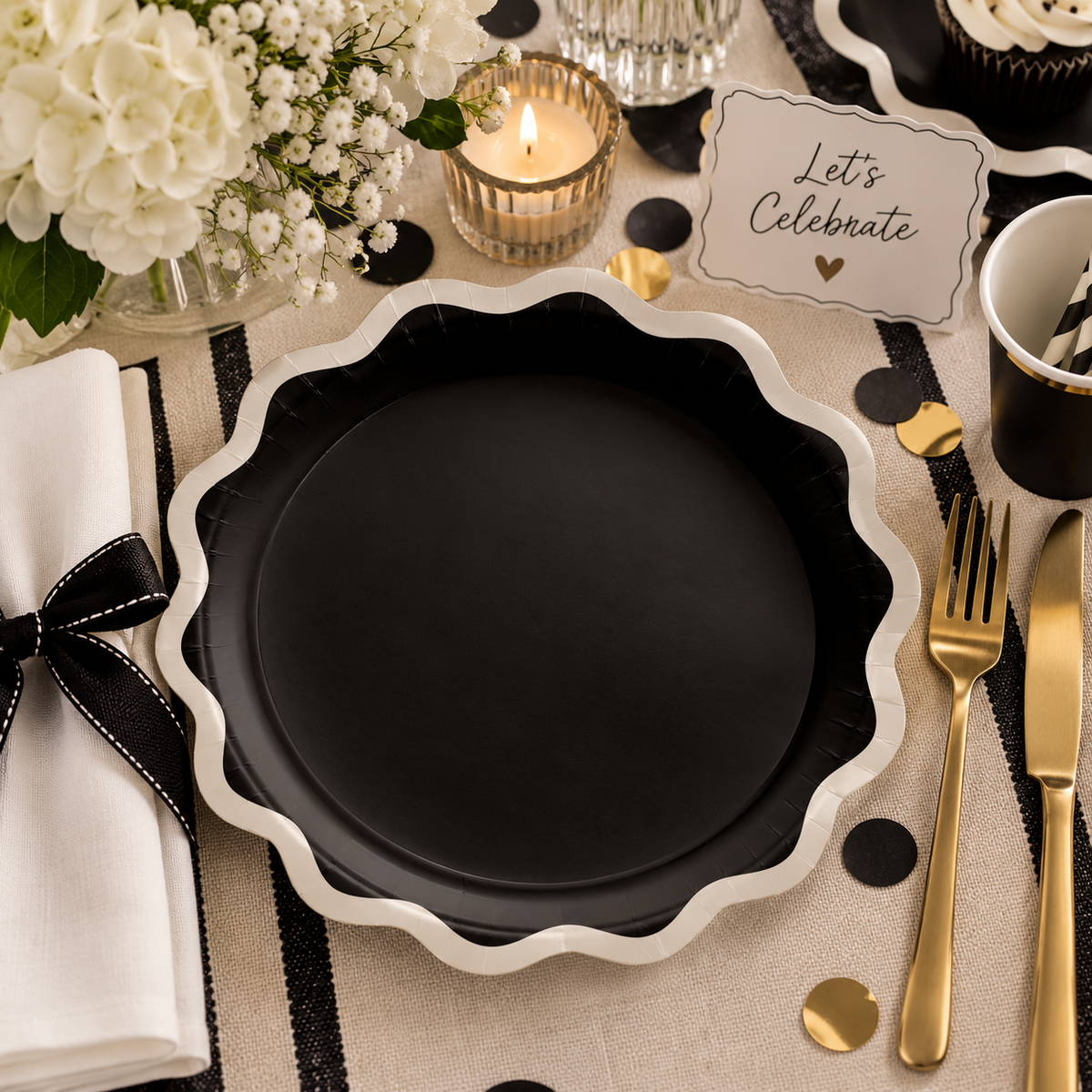 Birthday Chic Plates 7" (x8u)