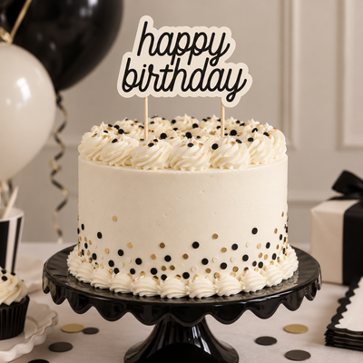 Birthday Chic Birthday Cake Topper (x1u)