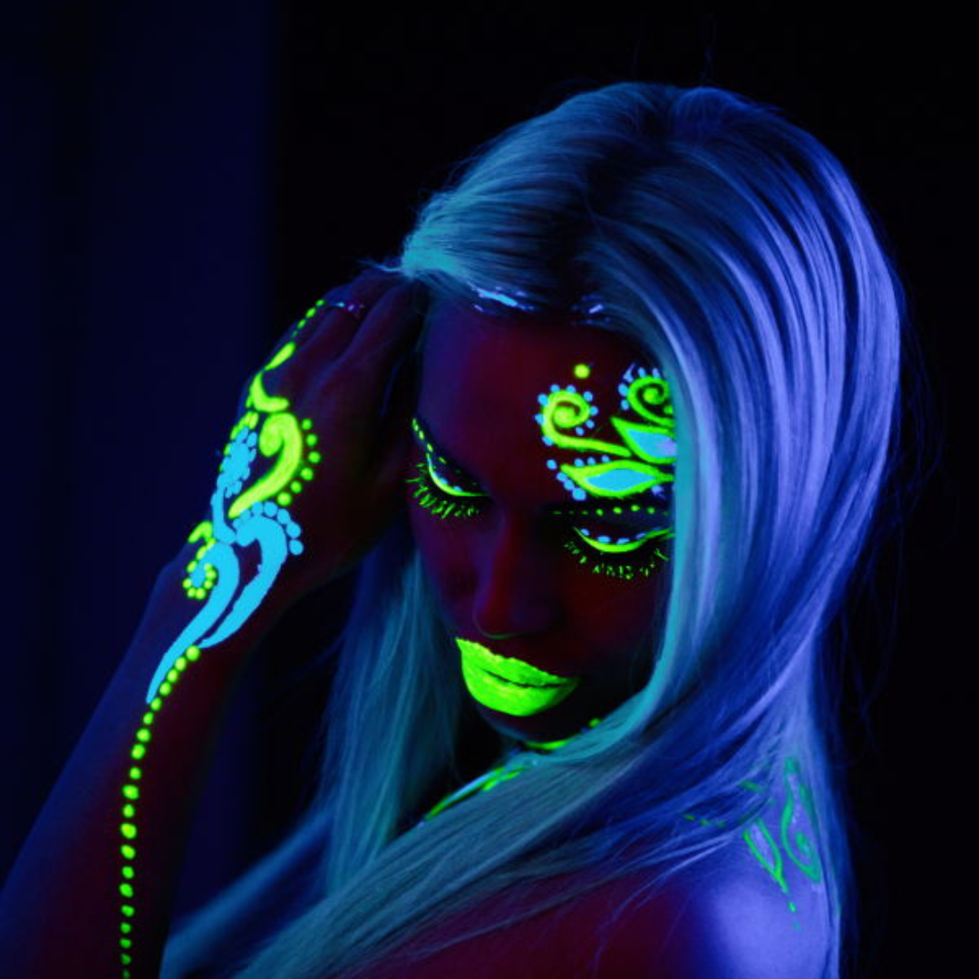 Glow in the Dark Cream Makeup